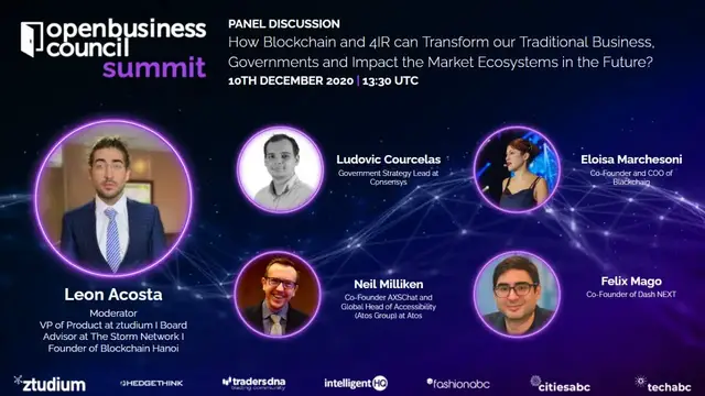 'Video thumbnail for How Blockchain and 4IR can Transform our Traditional Business, Governments and Markets'