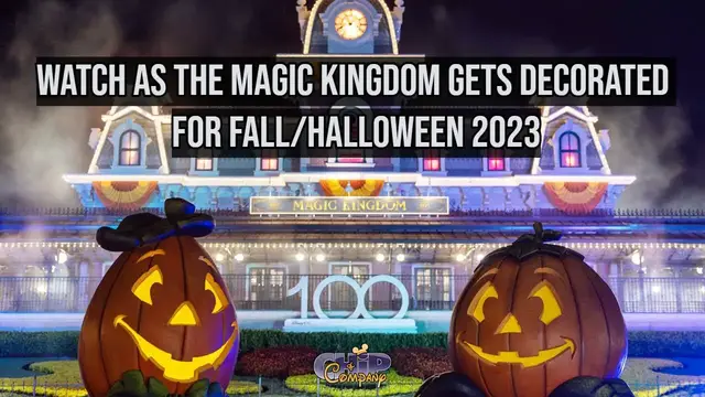 'Video thumbnail for Watch as the Magic Kingdom gets Decorated for Fall/Halloween 2023'