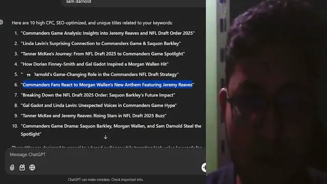 'Video thumbnail for Commanders Fans React to Morgan Wallen's New Anthem Featuring Jeremy Reaves'