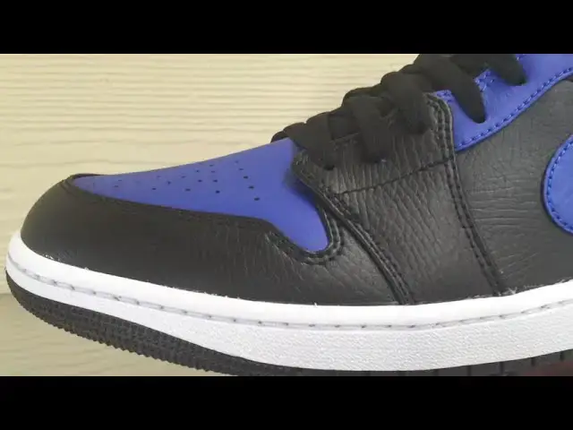 'Video thumbnail for Quick Look At The Air Jordan 1 Mid Black Hyper Royal & Buy It Now'