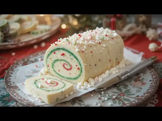 'Video thumbnail for ๐ฃ Jingle All the Way with a Peppermint White Chocolate Cheese Log! ๐โจ'