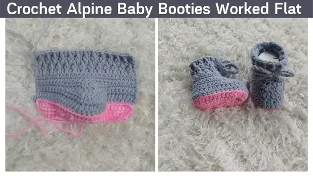 'Video thumbnail for How to Crochet Easy and Cute Baby Booties'