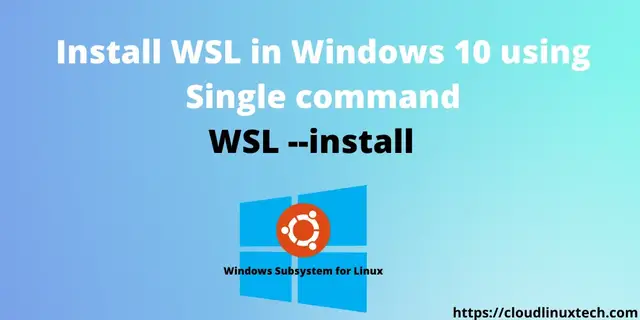 'Video thumbnail for How to install WSL in single command | Linux on Windows 10'