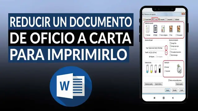 'Video thumbnail for Cómo reducir un documento de tamaño oficio a carta en WORD para imprimirlo'