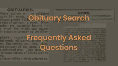 'Video thumbnail for Obituary Search Frequently Asked Questions'