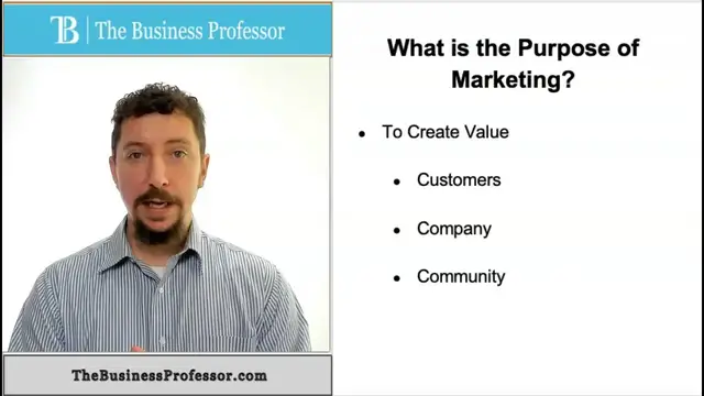'Video thumbnail for Purpose of Marketing'