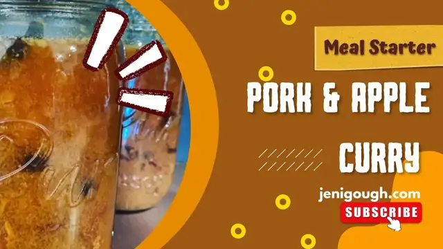 'Video thumbnail for Pork & Apple Curry Meal Starter // Pressure Canning //  Jeni Gough'