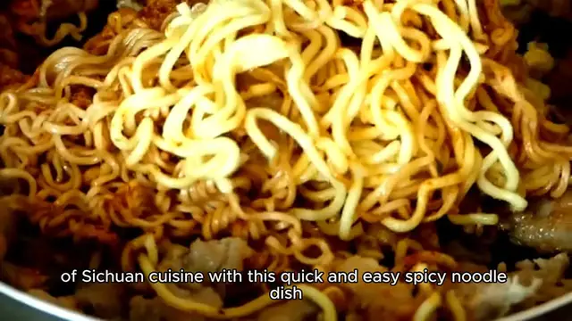 'Video thumbnail for Spicy Sichuan Noodles'