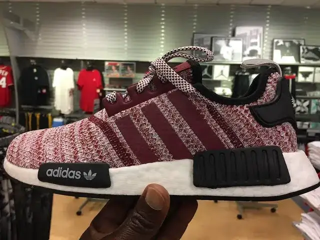 'Video thumbnail for Quick Look At The Champs Adidas NMD R1 PK Burgundy D97230'