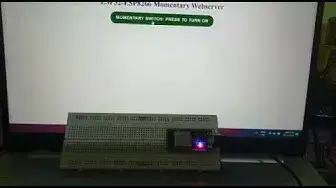 'Video thumbnail for ESP32 ESP8266 webserver with momentary Switch'