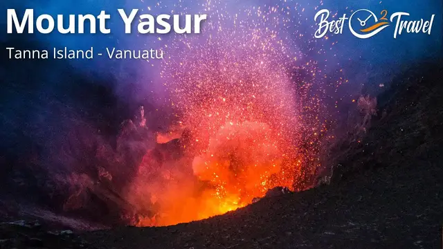 'Video thumbnail for Mount Yasur Volcano on Tanna Island, Vanuatu - 500 Eruptions Daily'