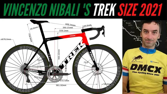 'Video thumbnail for Vicenzo Nibali's 2021 Trek Emonda Bike Size'