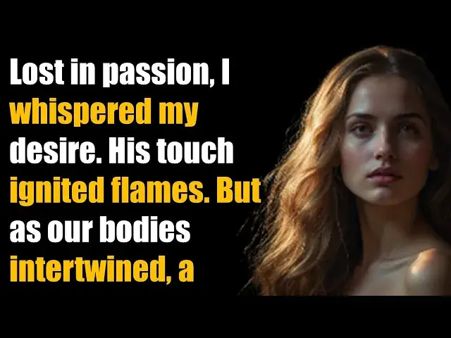 'Video thumbnail for Lost in passion, I whispered my desire. His touch ignited flames. But as our bodies intertwined,'
