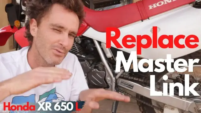 'Video thumbnail for Replacing a Motorcycle Chain Master Link on ANY Bike | Honda XR 650 L'