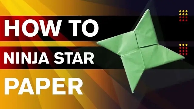 'Video thumbnail for How to Make a Paper Ninja Star (Shuriken) | How to Make a Ninja Star with 1 Paper | Origami|'