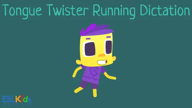 'Video thumbnail for ESL Game: Tongue Twister Running Dictation'