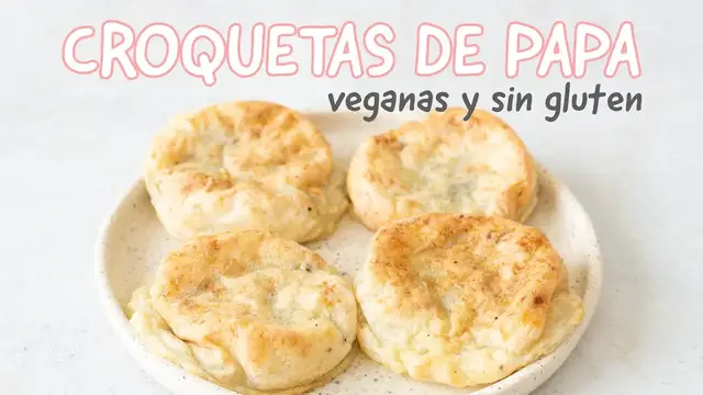 'Video thumbnail for Croquetas de Papa Veganas - Rellenas con Hongos SIN GLUTEN'