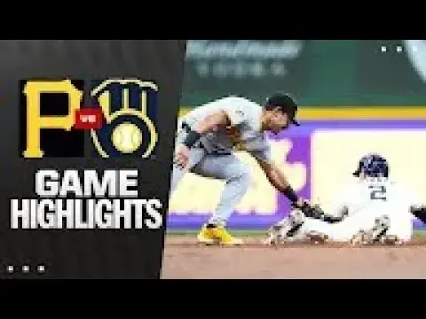 'Video thumbnail for Pittsburgh Pirates at Milwaukee Brewers Full-Game Highlights! | 06/24/2025'