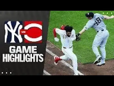 'Video thumbnail for New York Yankees at Cincinnati Reds Full-Game Highlights! | 06/24/2025'