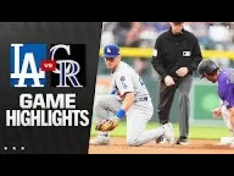 'Video thumbnail for Los Angeles Dodgers at Colorado Rockies Full-Game Highlights! | 06/24/2025'