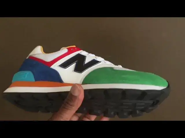'Video thumbnail for A Closer Look At The New Balance 574 Rugged Varsity Green & White Plus Where To Buy It'