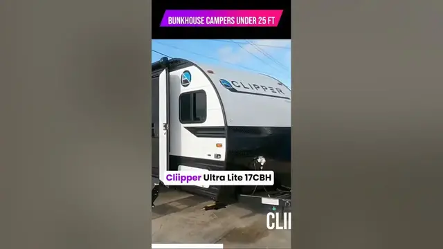 'Video thumbnail for Lightweight Bunkhouse Travel Trailers Under 25 Feet! #camper'