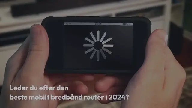 'Video thumbnail for Mobilt bredbånd router bedst i test – De Bedste mobile bredbånd routere i 2024'