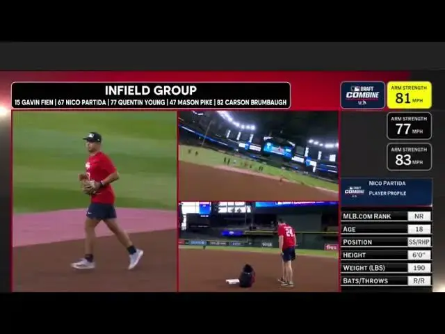 'Video thumbnail for Nico Partida Takes Infield Reps at 2025 MLB Draft Combine!'