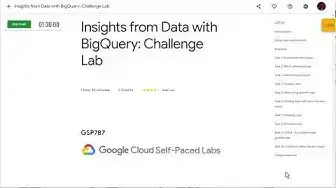 'Video thumbnail for [GoogleCloudSkillsBoost] Insights from Data with BigQuery Challenge Lab'