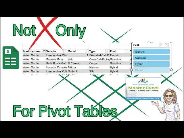 'Video thumbnail for Maximize Your Excel Skills: Slicers For Data Tables!'