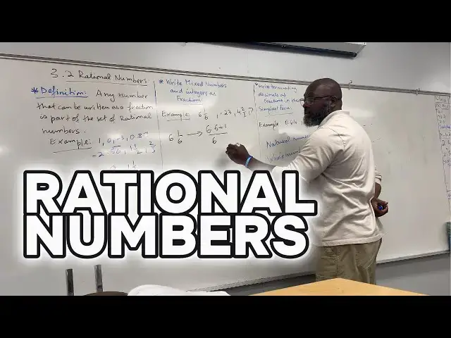 'Video thumbnail for How To Identify, Classify,  And Write Rational numbers As Fractions'