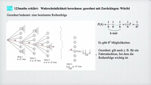 'Video thumbnail for Wahrscheinlichkeit berechnen mit Zurücklegen'