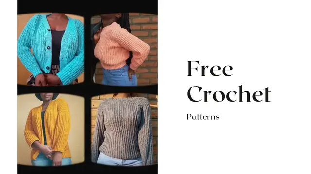 'Video thumbnail for Crochet Cardigan and Sweater Free Patterns Available'