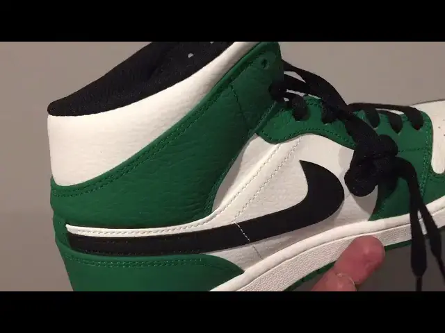 'Video thumbnail for Quick Look At The Air Jordan 1 Mid Green & Alternate Think 16'