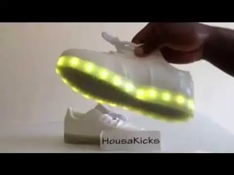 'Video thumbnail for Led light up shoe with 8 different colors'