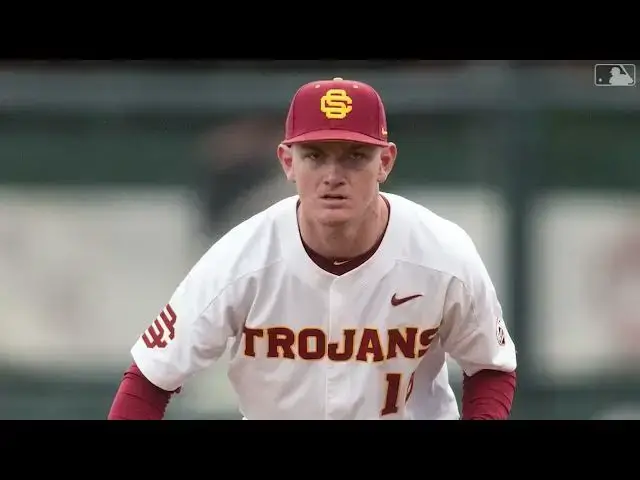 'Video thumbnail for 2025 MLB Draft Preview: Ethan Hedges, 3B, Southern California'
