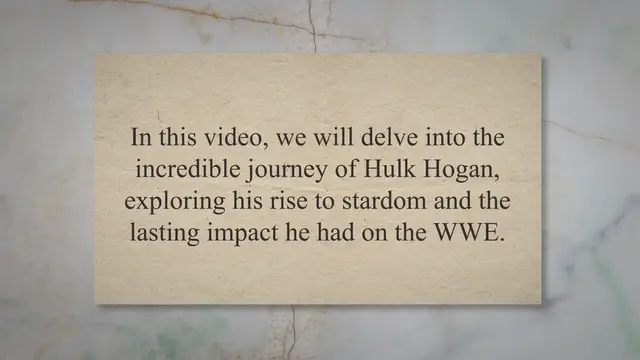 'Video thumbnail for From the Ring to the Beverage Aisle: Hulk Hogan's WWE Legacy and Drink Industry Transformation'