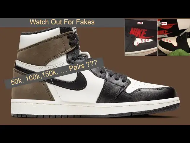 'Video thumbnail for Air Jordan 1 Dark Mocha, How Many Pairs Possibly Made, Resell & Watch Out For Fake Pairs'