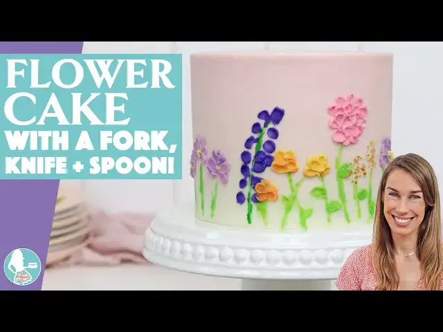 'Video thumbnail for FLOWER CAKE Using Cutlery!'