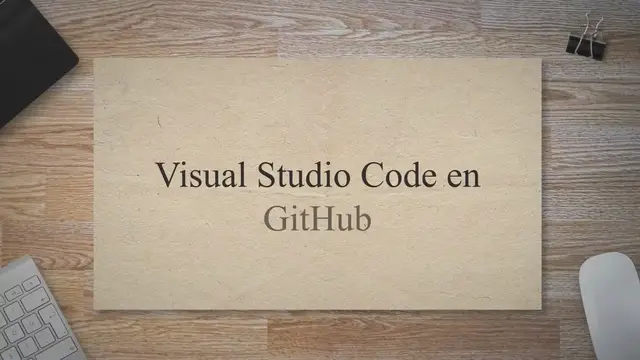 'Video thumbnail for Visual Studio Code en línea con GitHub'