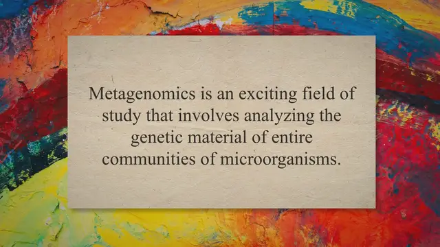 'Video thumbnail for Exploring the Microbial World: An Introduction to Metagenomic Studies'