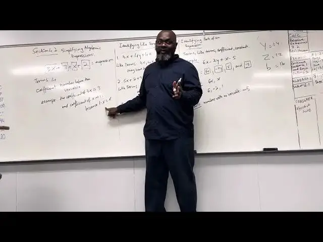 'Video thumbnail for How to identify terms, like terms , coefficients, constant  & Simplify  Algebraic expressions'