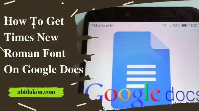 'Video thumbnail for How To Get Times New Roman Font On Google Docs In 2021'