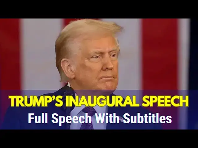 'Video thumbnail for 🌟 Learn English with President Donald Trump’s Inaugural Speech (English Subtitles) 🌟'