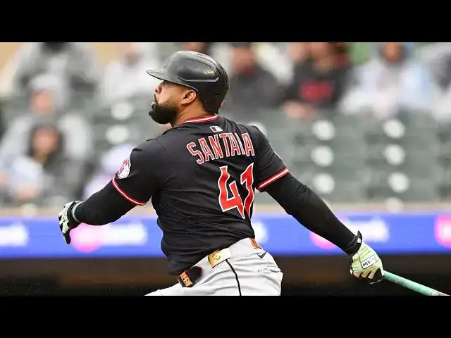 'Video thumbnail for Carlos Santana's First 5 Home Runs of 2025! | Cleveland Guardians'