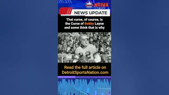 'Video thumbnail for Detroit Lions HC Dan Campbell responds to Curse of Bobby Layne question'