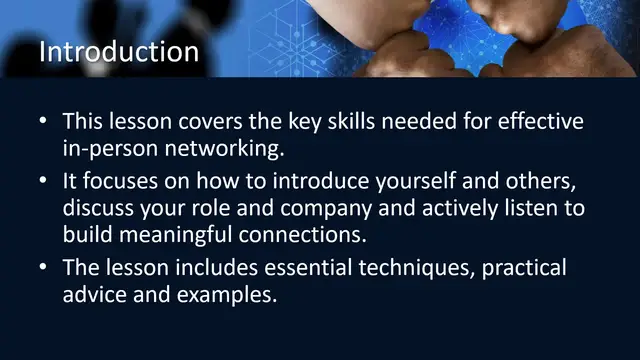 'Video thumbnail for Business English Networking - In-Person Networking'