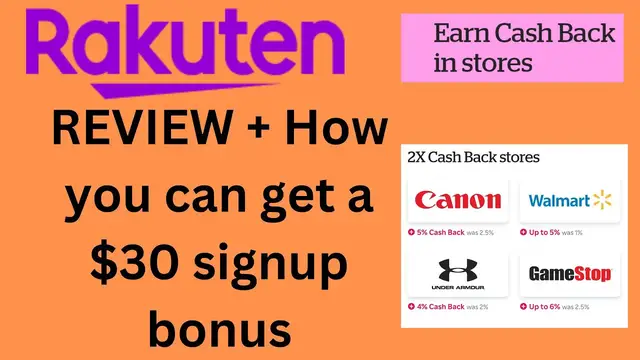 'Video thumbnail for Rakuten review - All You Need To Know + $30 signup bonus'
