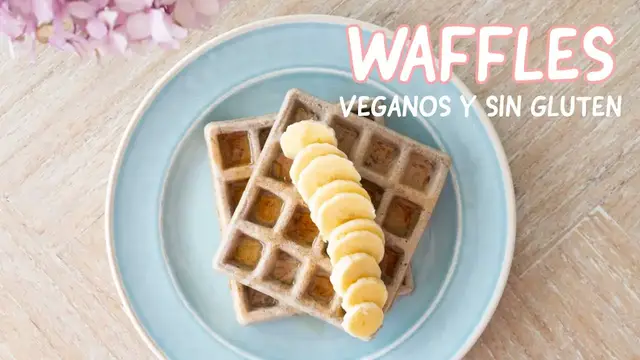 'Video thumbnail for WAFFLES VEGANOS Y SIN GLUTEN - SALUDABLES Con harina de trigo sarraceno'