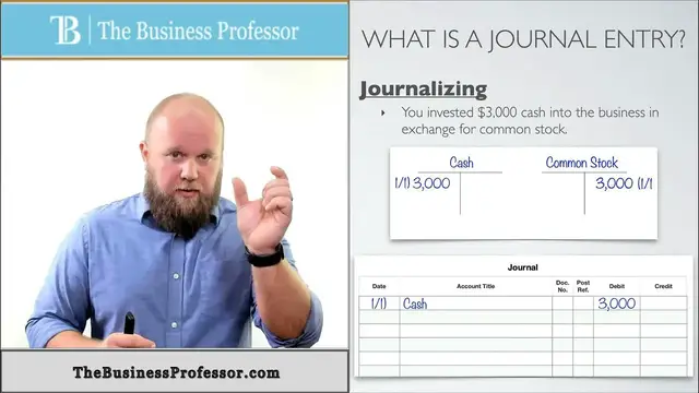 'Video thumbnail for Journalizing - Financial Accounting'
